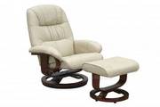 NEW Leather Recliner with Ottoman