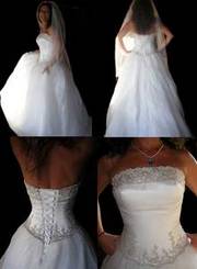 Wedding Dress - Strapless Princess Style