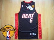 2011 Finals Patch Jersey  Miami Heat LeBron James #6 Authentic Jersey