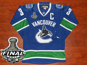 Vancouver Canucks Henrik Sedin #33 2011 Stanley Cup Final Blue Jersey 