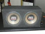 mtx 10 inch subs in box 