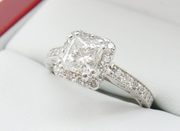 Princess Diamond Custom Engagement Ring Style#4308